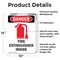Signmission Fire Extinguisher Inside Danger Sign, Vinyl Decal, 10in W x 14in L, 2PK OS-2PACK-DS-D-1014-V-2381 - alternate 3